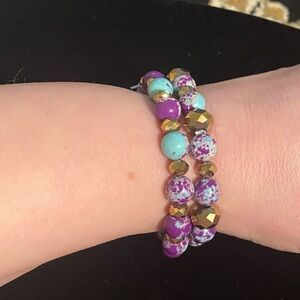 Imperial Jasper Beaded Bracelet Set